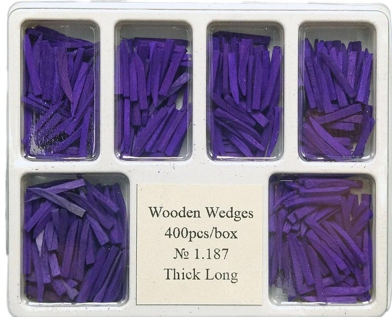 Sycamore Dental Anatomical Wooden Wedges 400/Bx All Sizes (1.187 Thick Long)